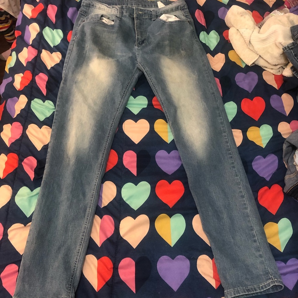 Light wash mens jeans